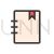 NoteBook Line Filled Icon - IconBunny