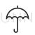 Umbrella Line Icon - IconBunny