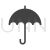 Umbrella Glyph Icon - IconBunny