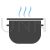 Cooking Pot Blue Black Icon - IconBunny
