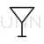 Cocktail Glass Line Icon - IconBunny
