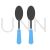 Spoons Blue Black Icon - IconBunny