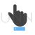 Hand Tool Blue Black Icon - IconBunny