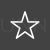 Star Line Inverted Icon - IconBunny