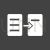 Data Transfer Glyph Inverted Icon - IconBunny