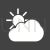Weather Glyph Inverted Icon - IconBunny