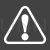 Warning Sign Glyph Inverted Icon - IconBunny
