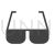 Sunglasses Glyph Icon - IconBunny