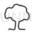 Tree Line Icon - IconBunny