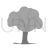 Tree Greyscale Icon - IconBunny