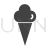 Cone icecream Glyph Icon - IconBunny