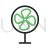Fan Line Green Black Icon - IconBunny