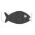 Fish Blue Black Icon - IconBunny