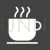 Tea Glyph Inverted Icon - IconBunny