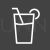 Juice Line Inverted Icon - IconBunny