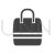 Handbag Glyph Icon - IconBunny