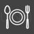 Food Line Inverted Icon - IconBunny