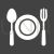 Food Glyph Inverted Icon - IconBunny