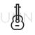 Guitar Line Icon - IconBunny