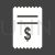 Dollar Bills Glyph Inverted Icon - IconBunny