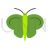 Butterfly II Flat Multicolor Icon - IconBunny