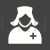 Nurse Glyph Inverted Icon - IconBunny