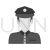 Police Man Greyscale Icon - IconBunny