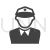 Police Man Glyph Icon - IconBunny