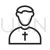 Priest Line Icon - IconBunny