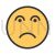 Disappointed Line Filled Icon - IconBunny