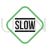 Slow Line Green Black Icon - IconBunny