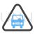 Bus Stop sign Blue Black Icon - IconBunny