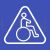 Handicapped zone Line Multicolor B/G Icon - IconBunny