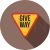 Give Way Flat Shadowed Icon - IconBunny