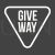 Give Way Line Inverted Icon - IconBunny