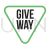 Give Way Line Green Black Icon - IconBunny