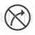 No right turn Glyph Icon - IconBunny