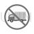 No truck sign Greyscale Icon - IconBunny
