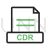 CDR Line Green Black Icon - IconBunny