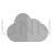 Cloud Greyscale Icon - IconBunny