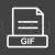 GIF Line Inverted Icon - IconBunny