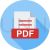 PDF Flat Shadowed Icon - IconBunny