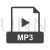 MP3 Glyph Icon - IconBunny