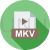 MKV Flat Shadowed Icon - IconBunny