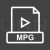 MPG Line Inverted Icon - IconBunny