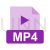 MP4 Flat Multicolor Icon - IconBunny