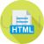HTML Flat Shadowed Icon - IconBunny