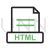 HTML Line Green Black Icon - IconBunny