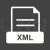 XML Glyph Inverted Icon - IconBunny