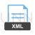XML Blue Black Icon - IconBunny